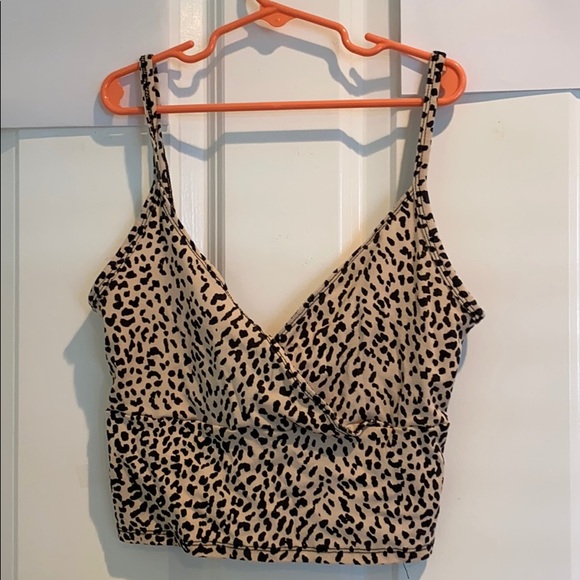 SHEIN Tops - Leopard Print Crop Top